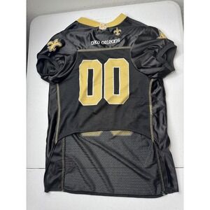 NFL New Orleans Saints Pet Jersey Black Gold Mesh Dog Shirt Size XL 00